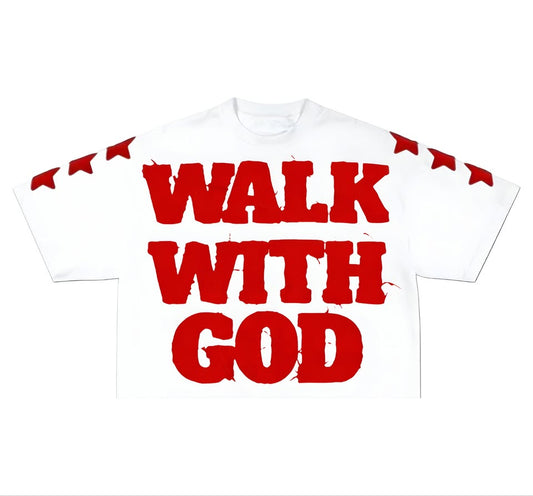 THE SACRED WALK TEE CROP TOP